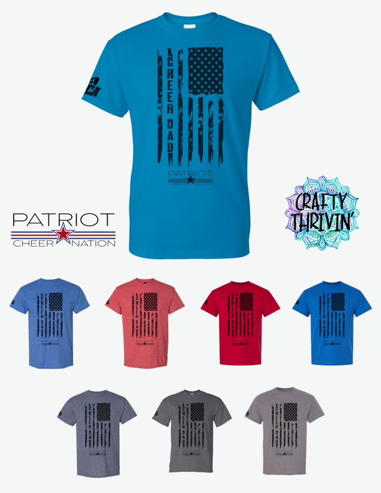 Cheer Dad Flag Tee
